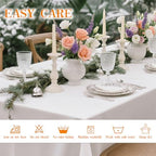 DRESSMAKER 10 Pack White Table Cloth Rectangle 60X102 Inch Fit 6FT Table - Image 4