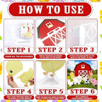 7 Pcs Large Farm Animal Cardboard Cutouts 34.3 Inch Farm Animal Birthday Party Decorations Barnyard Birthday Baby Shower Supplies Farmhouse Theme Barn Lawn Classroom Yard Photography Decor - Image 5