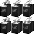 Handepo 100 Pcs Thank You Paper Bags with Handles, 8 x 4 x 10 in by Handepo