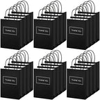 Handepo 100 Pcs Thank You Paper Bags with Handles, 8 x 4 x 10 in by Handepo