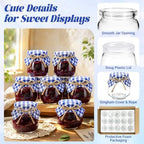 3.4 oz Small Glass Jars with Lids 30PCS, Mini Yogurt Jars for Jam - Image 3