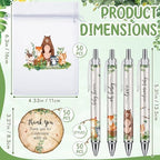 50 Sets Baby Shower Favors for Guests(White Green, Woodland Animal) - Image 2