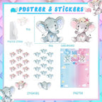164pcs Gender Reveal Decorations, Gender Reveal Supplies Kit, Baby Boxes Gender Reveal Balloon Decorations Kit, Pink and Blue Elephant Gender Reveal Decorations, Boy or Girl Decorations Kit - Image 4