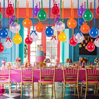 TaoBary 30 Set Rainbow Ceiling Hanging Decoration 22/18'' Colorful and Transparent Bobo Balloons Set with Satin Bows and Ribbons Bulk for Summer Back to School Birthday Wedding Party Decor - Image 3