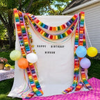 Chunky Colorful Paper Chain Garland Strips 500 Sheets 3 x 8 Inch - Image 2