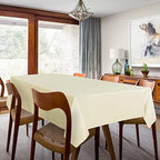 sancua 2 Pack Beige Tablecloths 60x120 Inch for 8 Feet Rectangle Tables - Image 3