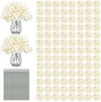 Auihiay 204Pcs Hydrangea Artificial Flowers Bulk, Artificial Hydrangea Flowers by Auihiay