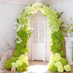 50 Pcs Faux Green Mix Hydrangea Artificial Flowers Bulk, Fake Silk Hydrangea Flowers Heads with Stems for Wedding Decorations Garden Party Baby Shower Porch Home Decor Table Centerpieces - Image 6