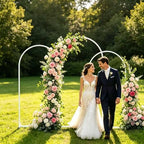 Arch Backdrop Stand Set of 3 (7.2FT,6.6FT,6FT),White Backdrop Arch - Image 6