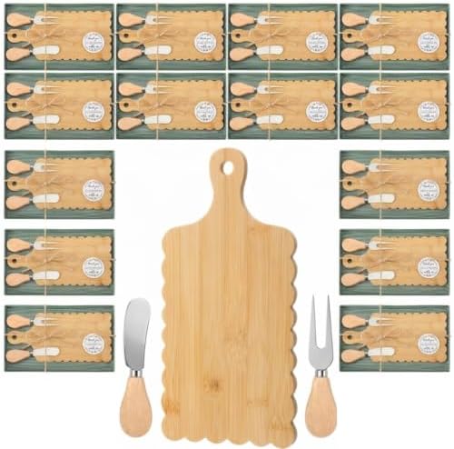 LemonRoad 12 Sets Bamboo Wood Baby Shower Prizes, 6"L x 9"W by Unknown