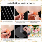 12 Sets Balloon Stand Kit For Table, Balloon Sticks with Base Birthday Graduation Party Decorations Wedding - Image 4