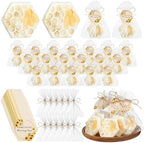 Leelosp 24 Set Honey Oatmeal Soap Honeycomb Bee Themed Baby Shower Favors by Leelosp