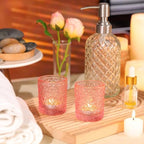 Lanttu 36 Pack Pink Votive Candle Holder 2.2ʺ*2.6ʺ Tealight Candle Holders - Image 5