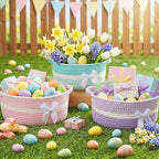 Colingmill 3 Pack Small Empty Gift Baskets, Pastel - Image 5