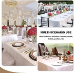 Fitable 6 Pack Black Tablecloths 90x132 Inch for 6 Foot Rectangle Tables - Image 5