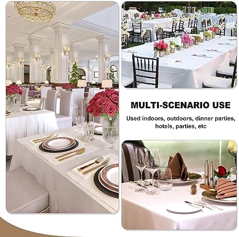 Fitable 6 Pack Red Tablecloths 90x156 Inch for 8 Foot Rectangle Tables - Image 6