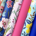 Jillson Roberts All Occasion Wrapping Paper Roll Bundle Florals, (12.5 sq ft per roll, 75 Total Sq Ft) for Easter, Mothers Day, Birthdays, Bridal Showers, Baby Showers, 6 Pack - Image 2