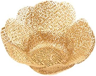 Handmade Fabric Truffle Cups | Truffle Liners | Truffle Wrappers | Fominhas | Candy cups | Forminhas de Brigadeiro | candy liners - Pack of 20 - Truffilio (Fabric, Camellia Gold) - Image 4