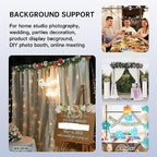Backdrop Stand, 7.5x10 FT Adjustable Photography Background Stand Kit for Parties Photo Video Wedding - Image 6