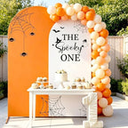 Serencatcher Halloween Spooky One Birthday Arch Cover Orange 7.2FT 6FT 2Pcs - Image 5