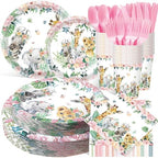 Pickmesh 400 Pcs Safari Birthday Party Supplies Plates and Napkins Serve 50 by Pickmesh