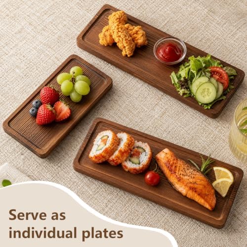 Wooden 3 Tier Foldable Serving Tray & Cupcake Stand - Image 4