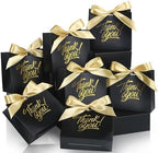 EQOREIIN 100 Pack Small Thank You Gift Bags with Ribbon, 4.5x1.8x3.9 Inches by EQOREIIN