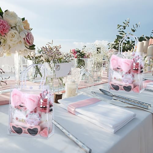 Dansydaisy 6 Sets Baby Shower Prizes for Game Winners Cosmetic Bags Sunglasses Hair Scrunchies Mirrors Pens Claw Clips Hair Headbands Candles Gift Bag for Baby Shower Wedding Bridal Shower Game Favors - Image 6