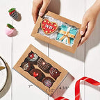 RomanticBaking 50 Pack Auto-Popup Cookies Boxes 7" x 4 3/8" x 1 1/2"Pastry Boxes Macaron Boxes Hot Chocolate Bombs Boxes Donut Boxes Brownies,Cakesicle Boxes - Image 5