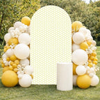 Arch Backdrop Cover Happy Sweet Bee Day Baby Shower Prop Chiara Arch Wall Yellow Honeycomb Bee 1st Birthday Party Baptism Fiesta Parties Decorations (7.2FT,4678) by Uoimystify