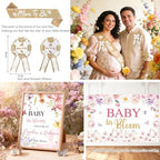 Hombae Baby in Bloom Baby Shower Decorations, 155PCs Spring Wildflower Party Supplies Wild Flower Decor for Girl with Floral Balloons Boxes, Banner, Backdrop, Tablecloth, Cake Cupcake Topper - Image 4