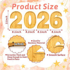 4 PCS 2026 Charcuterie Boards Wooden Numbers Fillable Boxes Reusable Wedding Serving Tray for Party Centerpieces Decoration Back to School Decor Platter for Birthday Grad Baby Shower Tabletop Supply - Image 4