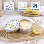 Treela 48pcs Italian Capri Lemon Scented Candle Lemon Candle Tins with Lids - Image 5