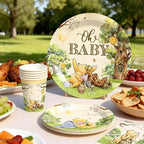 336PCS Bear Baby Shower Decorations Neutral Party Set 25 Guests - Image 5