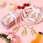 Sieral 24 Pcs Baby Shower Bottle Opener Party Favor for Guest Gold Keychain Gifts Decorations Souvenirs for Girls Boys Baby Birthday Gender Wedding Reveal Bridal Party Decor (Girl) - Image 4