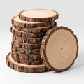 Wood Slices for Centerpieces, 6-7 Inches, 10 Pack, Rustic Round Wood Circles for Wedding Tables, Baby Showers, and DIY Craft Projects by Unknown