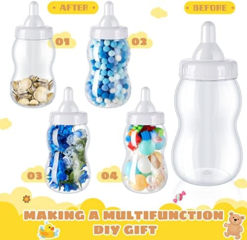 Tessco for you 2 Pcs 13in Jumbo Baby Bottle Bank Baby Shower, White - Image 3