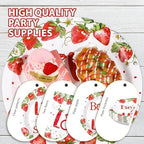 96Pcs Strawberry Bridal Shower Party Decorations, Serves 24 - Image 6