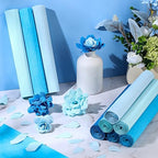 TaoBary 30 Rolls Crepe Paper Roll Streamer, Blue Series, 6 Colors - Image 4