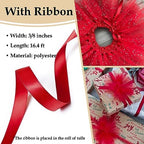 3PCS Glitter Tulle & Solid Color Tulle Roll Bundle (White & Red & Green) - Image 7