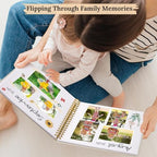 12"x12" Scrapbook Photo Album Linen Cover 40 Sheets 80 Pages White Paper - Image 5