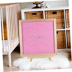 Pink Felt Letter Board Double-sided with Wooden Frame - Image 3