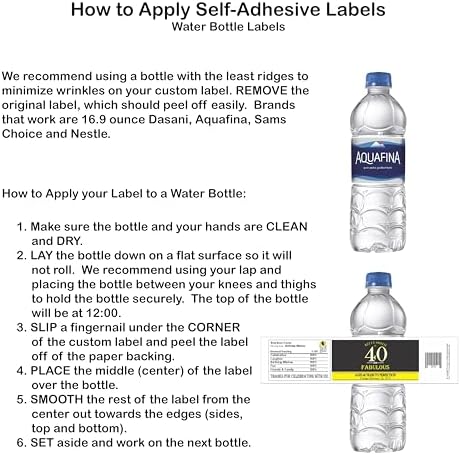 Retirement Photo Water Bottle Labels (Set of 24)(Y255) - Image 4