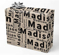 AOFUN Personalized Name Text for Boys Girls Men Women Personalized Name Gift Cute Birthday Wrapping Paper Funny Christmas Wrapping Paper 3 Rolls 58" x 23" by Unknown