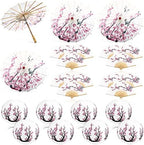 Roowest 24 Pcs Cherry Japanese Blossom Decor Set Chinese New Year Decor by Roowest