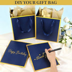 Addblu 28 Pack Bulk Luxury Gift Bags with Handles & 28 Tissue Papers - Image 5
