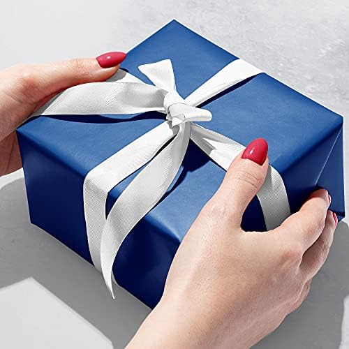 Jillson Roberts Gift Wrapping Paper, Matte Royal Blue (8 Rolls 5ft x 30in) - Image 2
