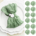 60 Pack Sage Green Cheesecloth Napkins Washable 21x21 Inches Sage Green Cloth Napkins Set of 60 Dinner Table Napkins for Wedding Bridal Baby Shower Rustic Boho Cotton Gauze Summer Party Table Decor by FoliafeelHome
