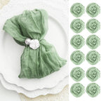60 Pack Sage Green Cheesecloth Napkins Washable 21x21 Inches Sage Green Cloth Napkins Set of 60 Dinner Table Napkins for Wedding Bridal Baby Shower Rustic Boho Cotton Gauze Summer Party Table Decor by FoliafeelHome