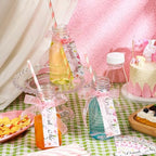 Tanlade 25 Set 8 oz Plastic Milk Bottles with Straws and Lids with Drink Me Tags and Ribbon for Tea Party Wedding Favor Baby Shower Gender Reveal Drink Gift - Image 2